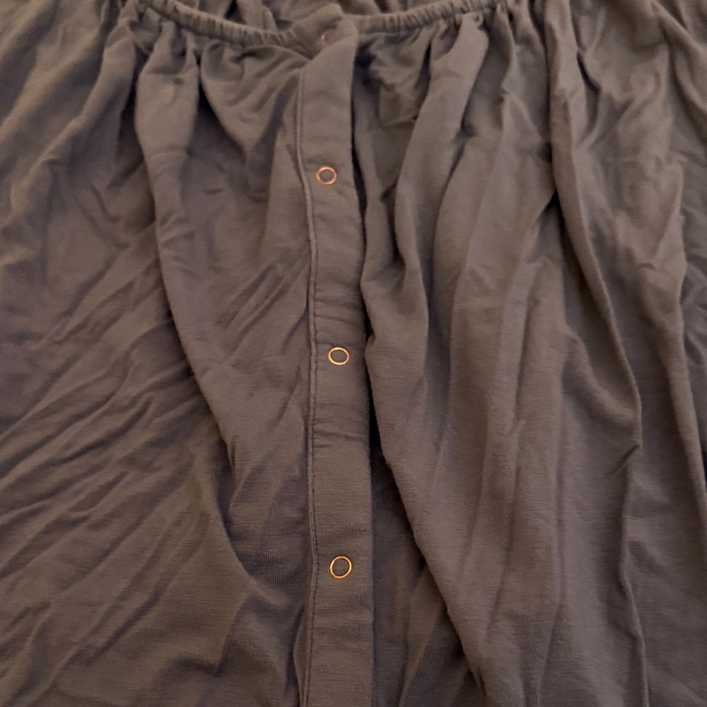 POPFLEX Slate Gray Button-Front Cami Tank - Picture 5 of 5